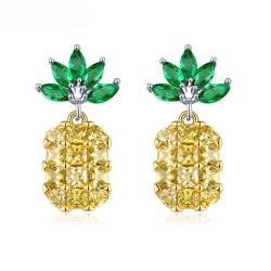 Серьге подвески Ананас