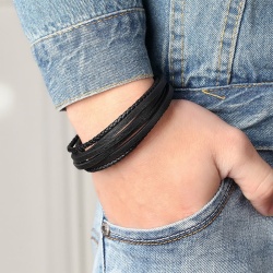 Мужской кожаный браслет Style Casual