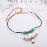 Браслет на ногу Бірюза та Мармур