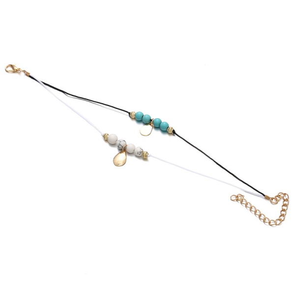 Браслет на ногу Бірюза та Мармур