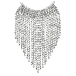 Брошь кристальный водопад