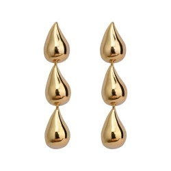 Длинные серьги капля lan-3001