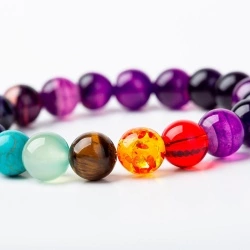 Браслет из аметиста микс стиль lan-3101