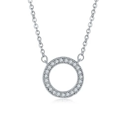 Кулон на цепочке Кольцо с кристаллами