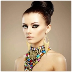 Длинные серьги водопад Клеопатры