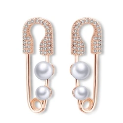 Золоті сережки з фіанітами.