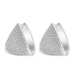 Сережки з фіанітами Трикутник