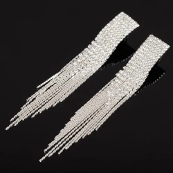 Вечерние серьги Кристальный дождь