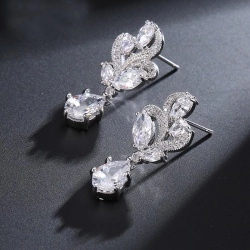 Сережки з камінням Франлін