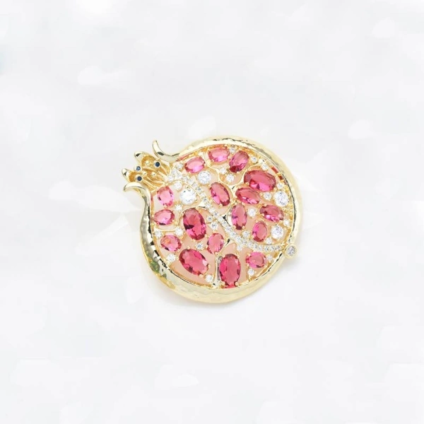 Премиум брошь Гранат lan-2809