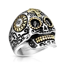 Кольцо из нержавеющей стали Череп R-M6679