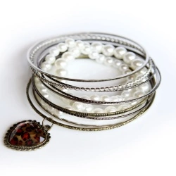 Набор браслетов - Леопардовое сердце (13 штук)