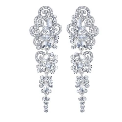 Свадебные серьги Annie с кристаллами свароски