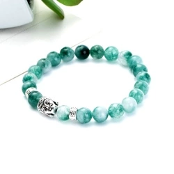 Браслет с натуральными камнями Будда - Авантюрин