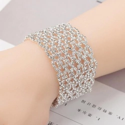 Вечерний браслет с кристаллами Сияющий lan-3181