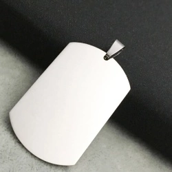 Армійський жетон із сталі чистий