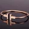 Браслет металлический Tiffany Double T