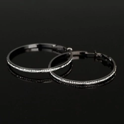 Сережки кільця Lady Crystal