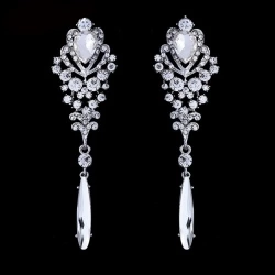 Сережки з камінням Принцеса