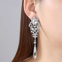 Сережки з камінням Принцеса