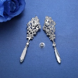 Сережки з камінням Принцеса