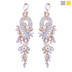 Вечерние серьги с камнями Грация