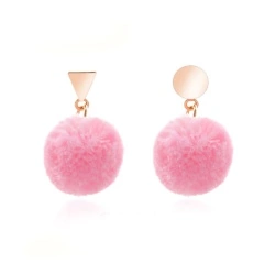 Сережки гвоздики Помпончик