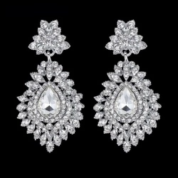 Сережки з камінням Аніка