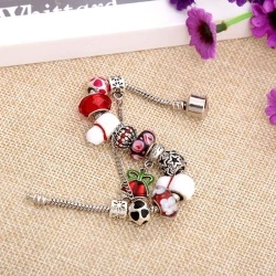 Браслет в стиле пандора Новый год Колокольчик