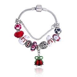 Браслет в стиле пандора Новый год Колокольчик