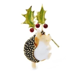 Брошь лесной Ежик