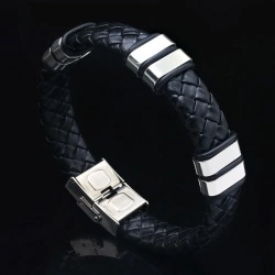 Чоловічий шкіряний браслет Kossa