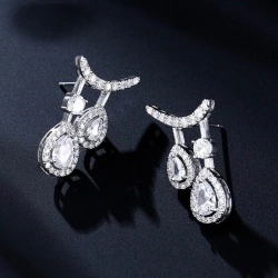 Серьги гвоздики две капли lan-2724