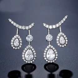 Серьги гвоздики две капли lan-2724