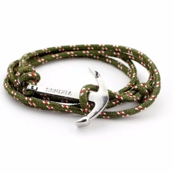 Браслет шнур з якорем Вікінг