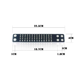 Шкіряний широкий браслет із шипами