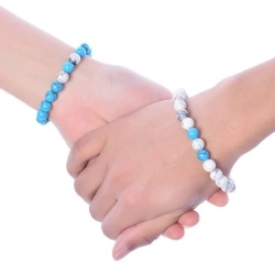 Браслети з натурального каменю Мармур та Бірюза lan – 2456