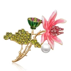 Брошь Экзотический цветок