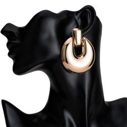 Сережки каблучки Об'ємні lan-3470