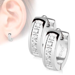 Сережки кільця зі сталі Spikes SE3305