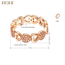 Кольцо Сердечки Roxi