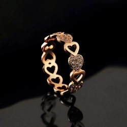 Кольцо Сердечки Roxi