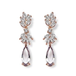 Серьги Адриана с кристаллами циркона