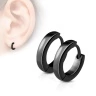 Серьги кольца из стали Spikes Round SE2002