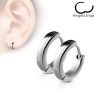 Серьги кольца из стали Spikes Round SE2002