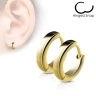 Серьги кольца из стали Spikes Round SE2002