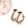 Серьги кольца из стали Spikes Round SE2002