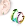 Серьги кольца из стали Spikes Round SE2002