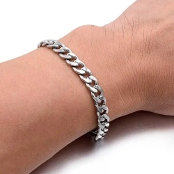 Браслет із сталі Ланцюжок плетіння Панцир