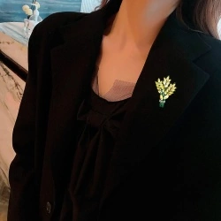 Брошка букет Мімози lan-2737